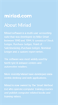 Mobile Screenshot of miriad.com