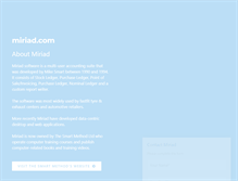 Tablet Screenshot of miriad.com